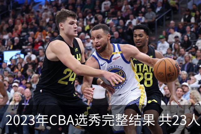 2023年CBA选秀完整结果 共23人被选中历史次高